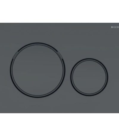 Sigma20 Matte Black with Black Trim ABS Dual Flush/Access Plate(Round Button)