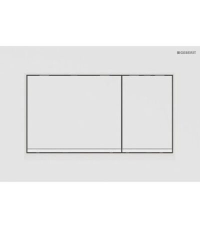 Sigma30 White with White Trim ABS Dual Flush/Access Plate(Square Button)