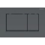 Sigma30 Matte Black with Black Trim ABS Dual Flush/Access Plate(Square Button)