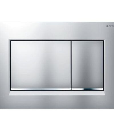 Sigma30 Matte Finish with Chrome Trim ABS Dual Flush/Access Plate(Square Button)