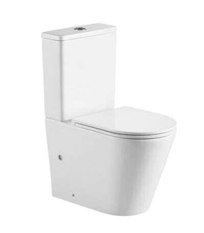BERLIN 670*360*850mm Gloss White Quiet Flushing Back to Wall Two-piece Toilet Suite