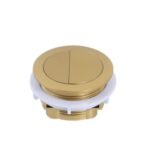 Round Brushed Gold Cistern Dual Flush Button(for Two-piece Toilet)