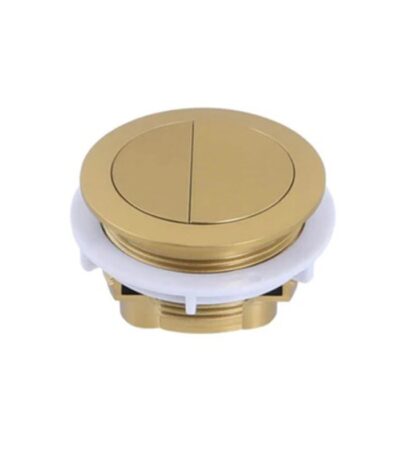 Round Brushed Gold Cistern Dual Flush Button(for Two-piece Toilet)