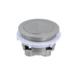 Round Brushed Nickel Cistern Dual Flush Button(for Two-piece Toilet)