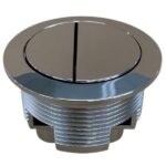 Round Chrome Cistern Dual Flush Button(for Two-piece Toilet)