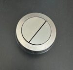 Round Gun Metal Grey Cistern Dual Flush Button(for Two-piece Toilet)