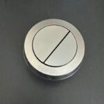 Round Gun Metal Grey Cistern Dual Flush Button(for Two-piece Toilet)