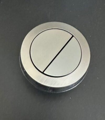 Round Gun Metal Grey Cistern Dual Flush Button(for Two-piece Toilet)