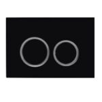R & T Matte Black ABS Push Plate(Round Button)
