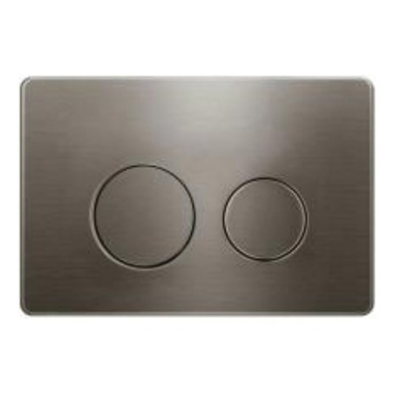 R & T Gun Metal Grey ABS Push Plate(Round Button) 1 R & T Gun Metal Grey ABS Push Plate(Round Button)