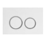 R & T White ABS Push Plate(Round Button)