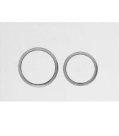 R & T White ABS Push Plate(Round Button)