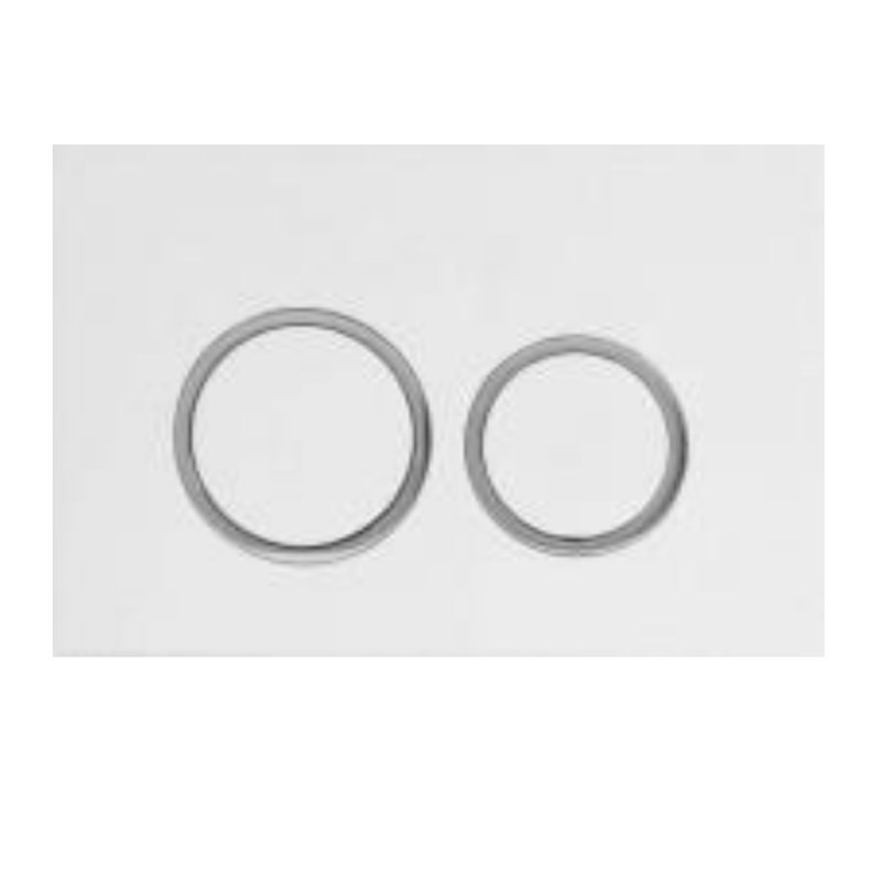 R & T White ABS Push Plate(Round Button) 1 R & T White ABS Push Plate(Round Button)