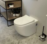 NORTON99 570*360*410mm Gloss White Quiet Flushing Wall Faced Floor Pan