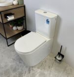 VERA 670*360*850mm Gloss White Tornado Flushing Back to Wall Two-piece Toilet Suite