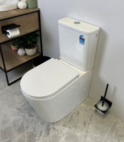 VERA 670*360*850mm Gloss White Tornado Flushing Back to Wall Two-piece Toilet Suite