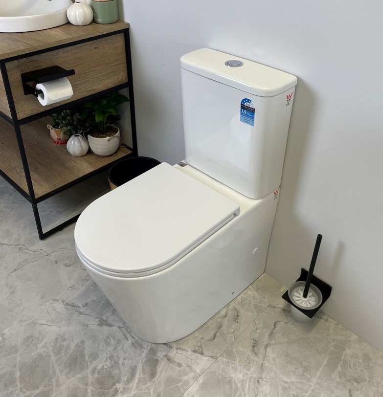 VERA 670*360*850mm Gloss White Tornado Flushing Back to Wall Two-piece Toilet Suite 1 VERA 670*360*850mm Gloss White Tornado Flushing Back to Wall Two-piece Toilet Suite
