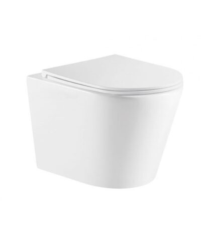 ZARA66 515*355*365mm Gloss White Rimless Flushing Wall Hung Pan
