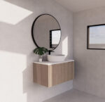 Vienna 750mm America Oak Wall Hung Vanity