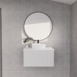 Vienna 750mm Matt White Wall Hung Vanity