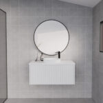 Vienna 900mm Matt White Wall Hung Vanity
