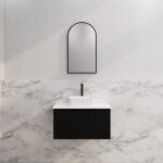 Vienna 750mm Matt Black Wall Hung Vanity