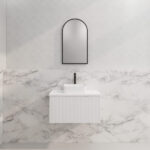 Vienna 750mm Matt White Wall Hung Vanity