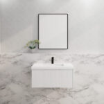 Vienna 900mm Matt White Wall Hung Vanity