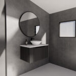 Vienna 750mm Matt Black Wall Hung Vanity