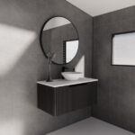 Vienna 900mm Matt Black Wall Hung Vanity