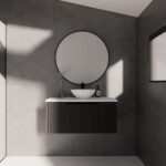 Vienna 900mm Matt Black Wall Hung Vanity