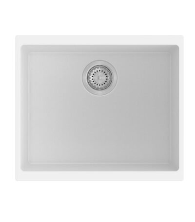 530x460x220mm White Carysil Granite Single Bowl Kitchen Sink