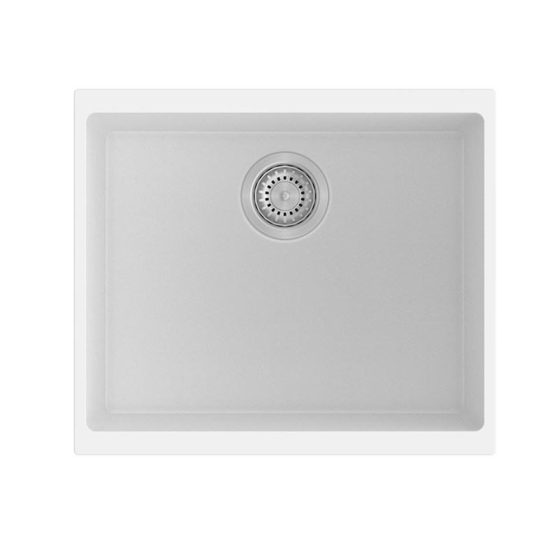 530x460x220mm White Carysil Granite Single Bowl Kitchen Sink 1 530x460x220mm White Carysil Granite Single Bowl Kitchen Sink