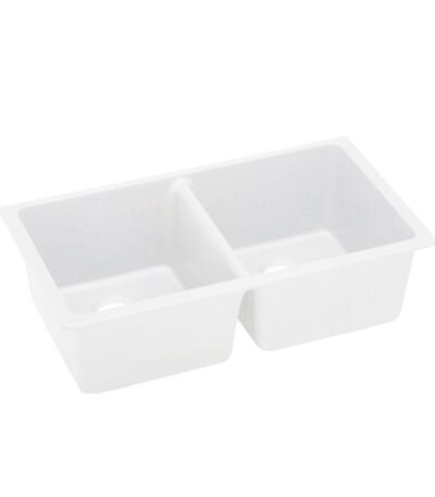 838x476x241mm White Granite Double Bowl Undermount Kitchen Sink