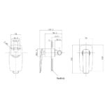 Bellino Gun Metal Grey Wall Mixer