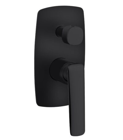 Bellino Matte Black Wall Mixer with Diverter