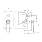 ESPERIA - Black & Rose Gold Diverter Mixer