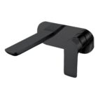 Persano Matte Black Wall Mixer with Spout