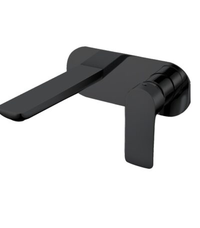 Persano Matte Black Wall Mixer with Spout