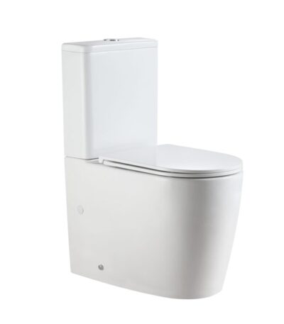 WALTON 650*370*850mm Gloss White Quiet Flushing Back to Wall Two-piece Toilet Suite