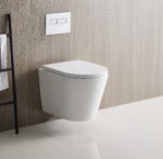 ZARA66 515*355*365mm Gloss White Rimless Flushing Wall Hung Pan