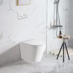 ZARA66 515*355*365mm Gloss White Rimless Flushing Wall Hung Pan