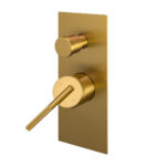 CADDENCE - Brushed Brass Diverter Mixer