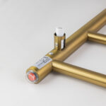 Brushed Brass Heated Towel Rack 6 Bars