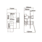 RUSHY - Chrome Diverter Mixer
