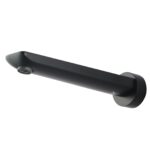 RUSHY Series 180mm Black Bathtub/Basin Wall Spout