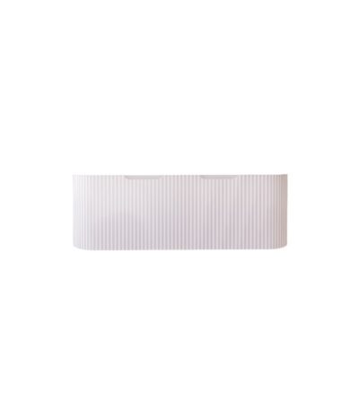 Bergen 1500mm Matte White Wall Hung Fluted Cabinet (Single Bowl)
