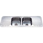 Cora Double Bowl Double Drainer Sink