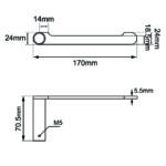 RUSHY - Gunmetal Toilet Paper Holder