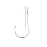 Chrome Shower Rail with Handheld Shower